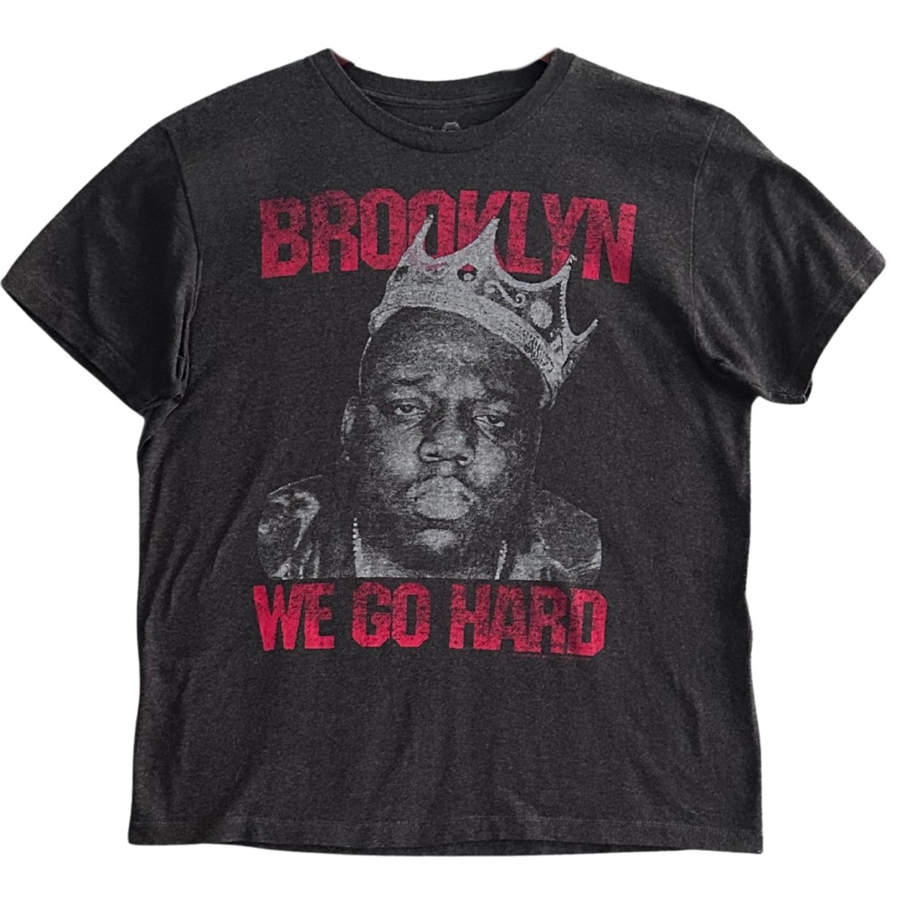 Notorious BIG Biggie Smalls Crown T-Shirt Large American Rag Brooklyn We Go Hard